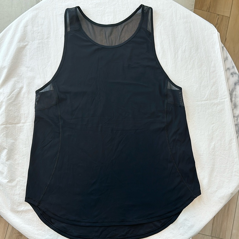 Lululemon Black Mesh Sculpt Tank Top - 6